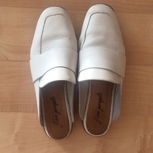 White Free People loafers